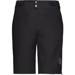 Norrona Pantaloncini Donna - Fjørå Flex1 Lightweight - Caviar