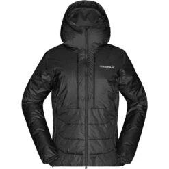 Norrona Giacca Donna - Trollveggen Primaloft100 Zip Hood - Caviar -Norrona 340900 00 d 722354