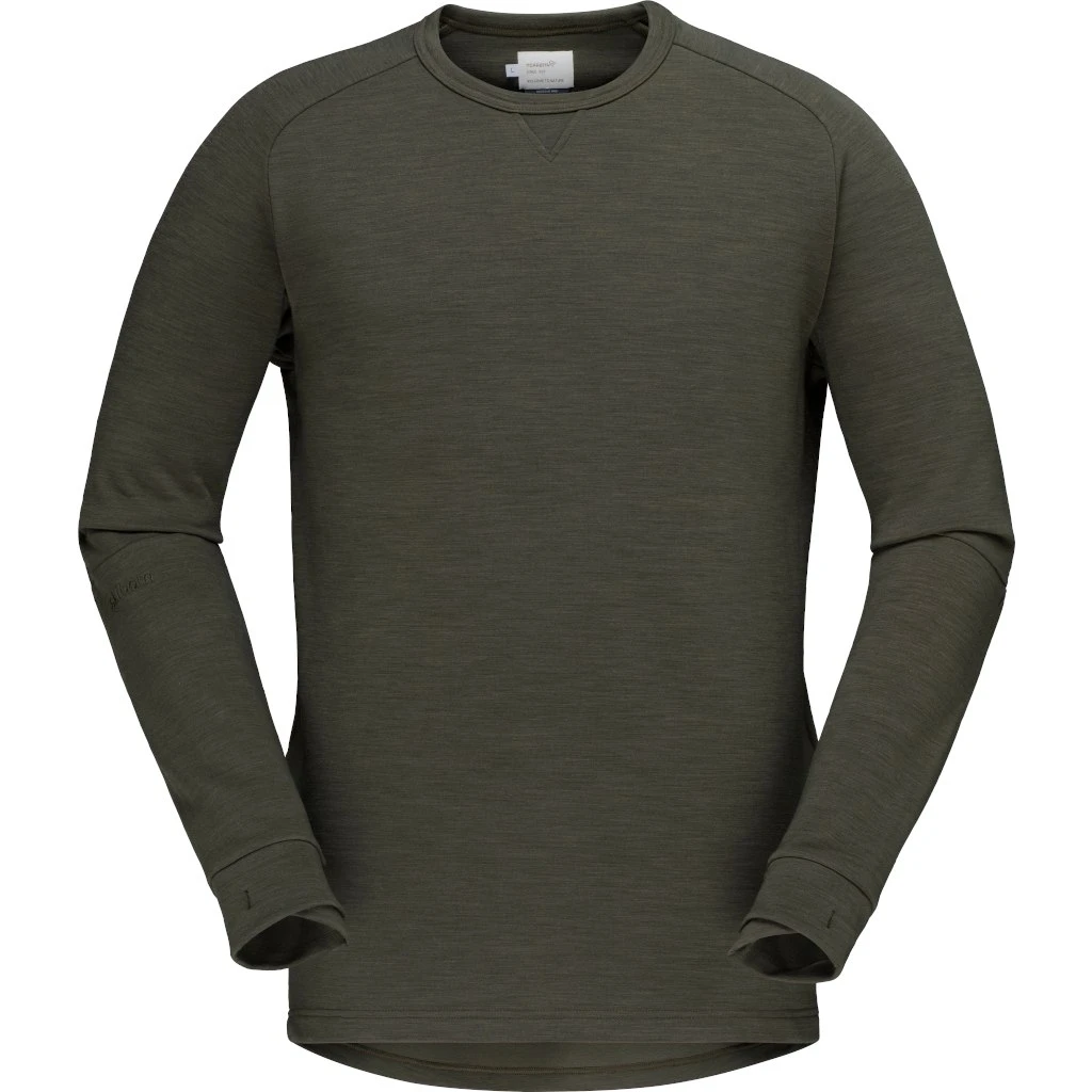 Norrona Maglia A Maniche Lunghe Uomo - Skibotn Crew Neck - Olive Night 4 Norrona Maglia A Maniche Lunghe Uomo - Skibotn Crew Neck - Olive Night - immagine 2