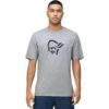 Norrona Maglietta Uomo - /29 Cotton Material Viking - Grey Melange -Norrona norrona 29 cotton material viking t shirt men grey melange 1 1519267