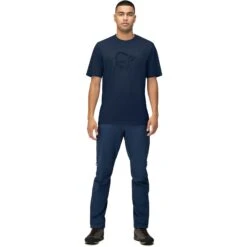 Norrona Maglietta Uomo - /29 Cotton Material Viking - Indigo Night -Norrona norrona 29 cotton material viking t shirt men indigo night 4 1519281