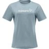 Norrona Maglietta Donna - /29 Cotton Norrøna Viking - Tourmaline -Norrona norrona 29 cotton norrona viking t shirt women tourmaline 1 1127579
