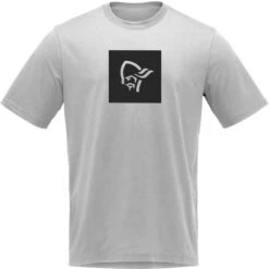 Norrona Maglietta Uomo - /29 Cotton Square Viking - Drizzle Melange -Norrona norrona 29 cotton square viking t shirt men drizzle melange 1 1032950
