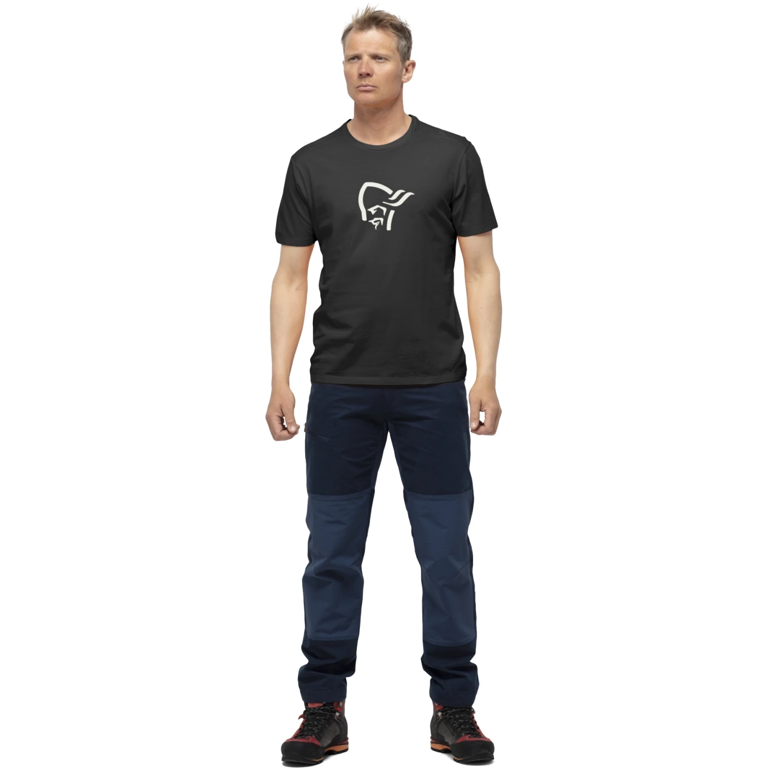 Norrona Maglietta Uomo - /29 Cotton Viking - Caviar/Snowdrop 6 Norrona Maglietta Uomo - /29 Cotton Viking - Caviar/Snowdrop - immagine 4