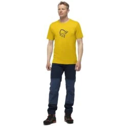Norrona Maglietta Uomo - /29 Cotton Viking - Sulphur -Norrona norrona 29 cotton viking t shirt men sulphur model 1 1400228