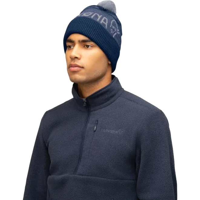 Norrona Berretto - /29 Heavy MerinoUll Logo - Indigo Night Melange 4 Norrona Berretto - /29 Heavy MerinoUll Logo - Indigo Night Melange - immagine 2