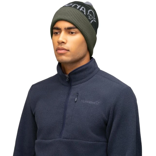 Norrona Berretto - /29 Heavy MerinoUll Logo - Olive Night Melange 4 Norrona Berretto - /29 Heavy MerinoUll Logo - Olive Night Melange - immagine 2