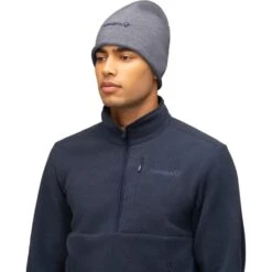 Norrona Berretto - /29 Light MerinoUll Roll Edge - Grey Melange -Norrona norrona 29 light merinoull roll edge beanie grey melange 1 1544033