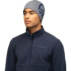 Norrona Berretto - /29 Mid Cotton Logo - Grey Melange -Norrona norrona 29 mid cotton logo beanie grey melange 1 1544038