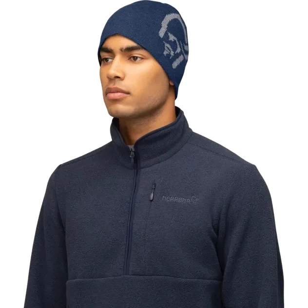 Norrona Berretto - /29 Mid Cotton Logo - Indigo Night Melange 4 Norrona Berretto - /29 Mid Cotton Logo - Indigo Night Melange - immagine 2