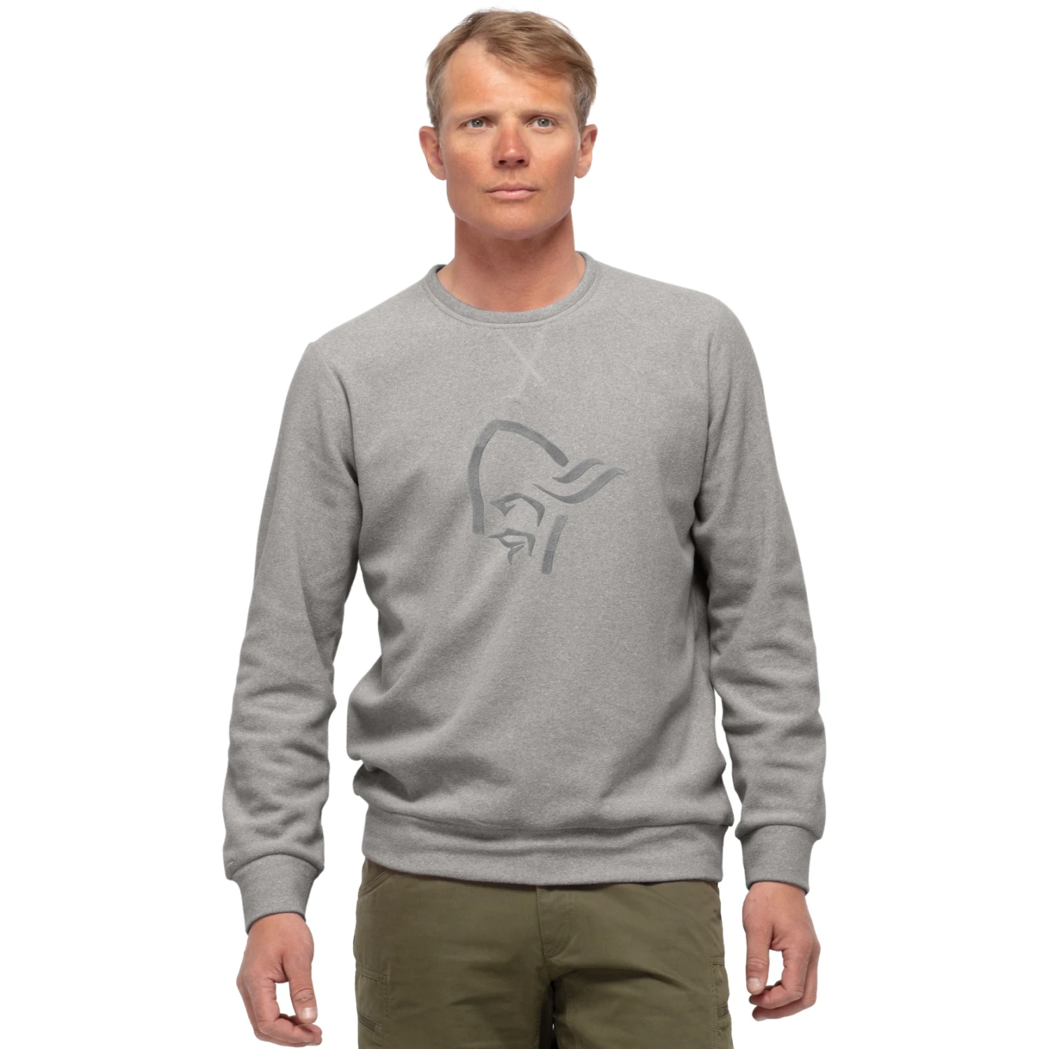 Norrona Felpa - Crew Neck Unisex - Drizzle Melange 3 Norrona Felpa - Crew Neck Unisex - Drizzle Melange