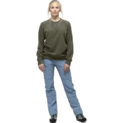 Norrona Felpa - Crew Neck Unisex - Olive Night -Norrona norrona crew neck unisex longsleeve olive night 5 1024883