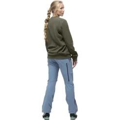 Norrona Felpa - Crew Neck Unisex - Olive Night -Norrona norrona crew neck unisex longsleeve olive night 6 1024884