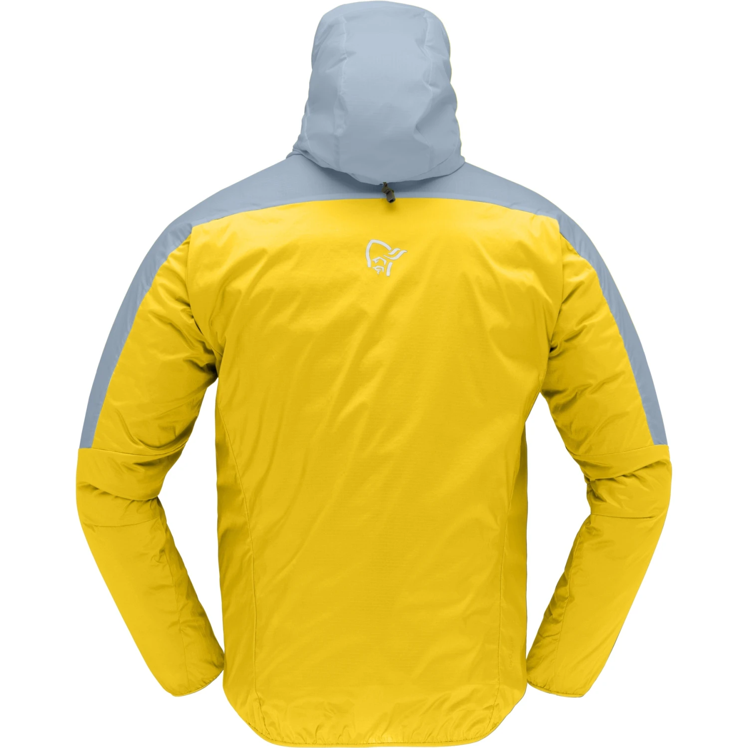 Norrona Giacca Uomo - Falketind Aero60 Hood - Sulphur/Blue Fog 5 Norrona Giacca Uomo - Falketind Aero60 Hood - Sulphur/Blue Fog - immagine 3