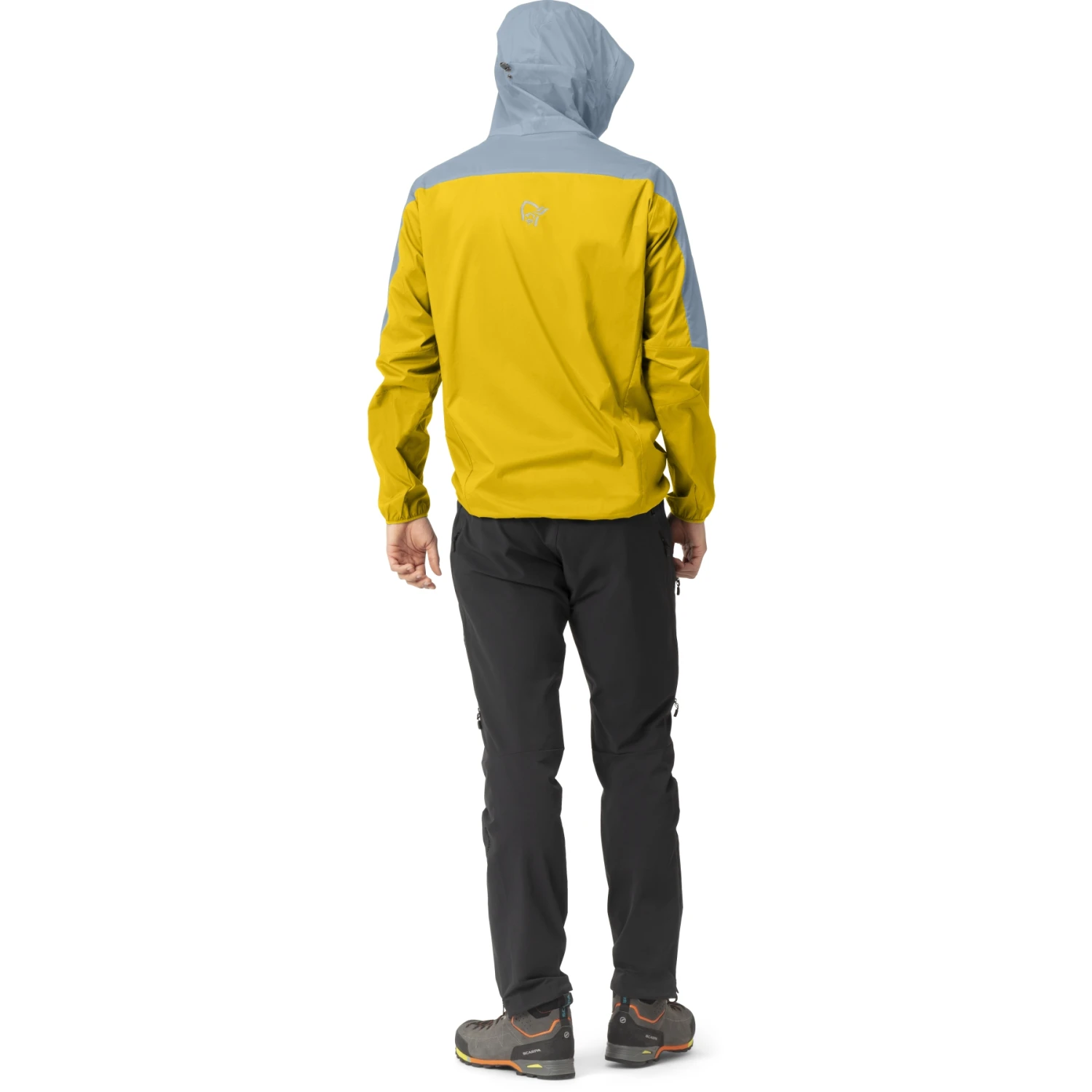 Norrona Giacca Uomo - Falketind Aero60 Hood - Sulphur/Blue Fog 7 Norrona Giacca Uomo - Falketind Aero60 Hood - Sulphur/Blue Fog - immagine 5