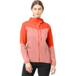 Norrona Giacca Donna - Falketind Aero60 Hood - Orange Alert/Peach Amber