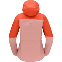 Norrona Giacca Donna - Falketind Aero60 Hood - Orange Alert/Peach Amber -Norrona norrona falketind aero60 hood women orange alert peach amber 2 1341346