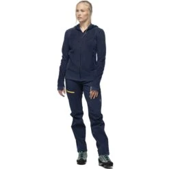 Norrona Giacca Donna - Falketind Alpha120 Zip Hood - Indigo Night -Norrona norrona falketind alpha120 zip hood women indigo night 2 1460608