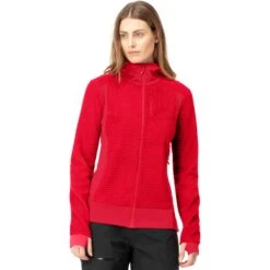 Norrona Giacca Donna - Falketind Alpha120 Zip Hood - Jester Red