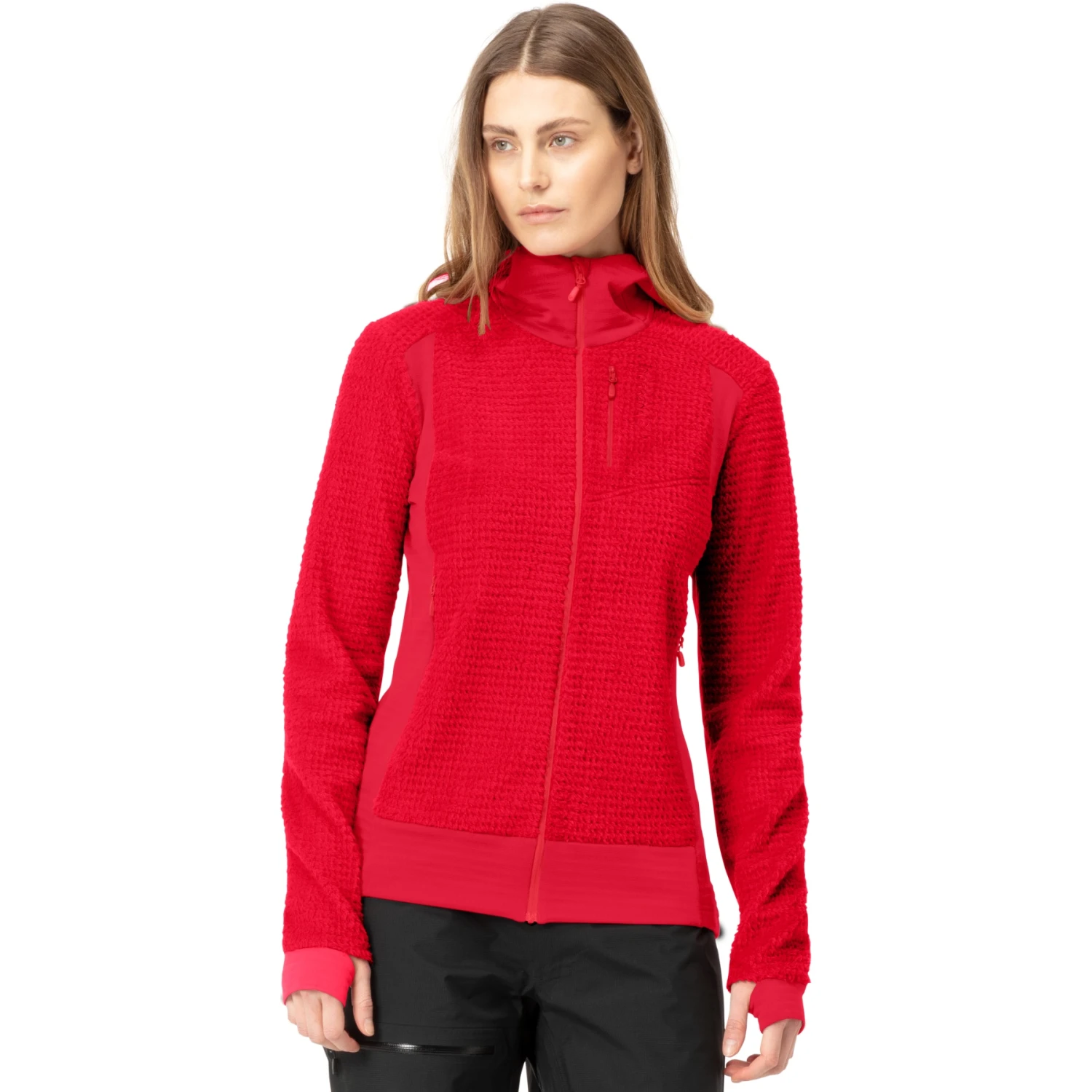 Norrona Giacca Donna - Falketind Alpha120 Zip Hood - Jester Red 3 Norrona Giacca Donna - Falketind Alpha120 Zip Hood - Jester Red