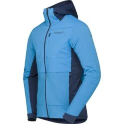 Norrona Giacca Uomo - Falketind Alpha90 Insulated Zip Hood - Hawaiian Surf/Indigo Night -Norrona norrona falketind alpha90 insulated zip hood jacket men hawaiian surf indigo night 3 1517582