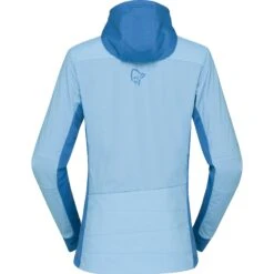Norrona Giacca Donna - Falketind Alpha90 Insulated Zip Hood - Aquarius/Mykonos Blue -Norrona norrona falketind alpha90 insulated zip hood jacket women aquarius mykonos blue 3 1517562