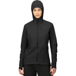 Norrona Giacca Donna - Falketind Alpha90 Insulated Zip Hood - Caviar