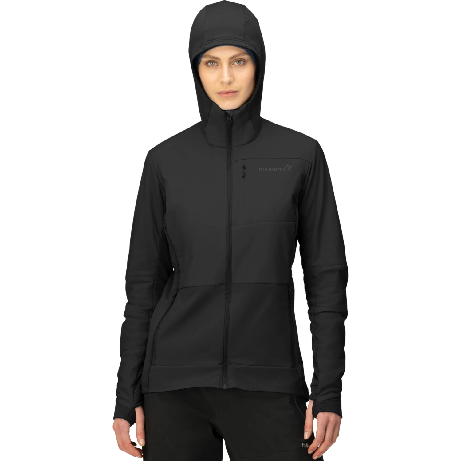 Norrona Giacca Donna - Falketind Alpha90 Insulated Zip Hood - Caviar 3 Norrona Giacca Donna - Falketind Alpha90 Insulated Zip Hood - Caviar