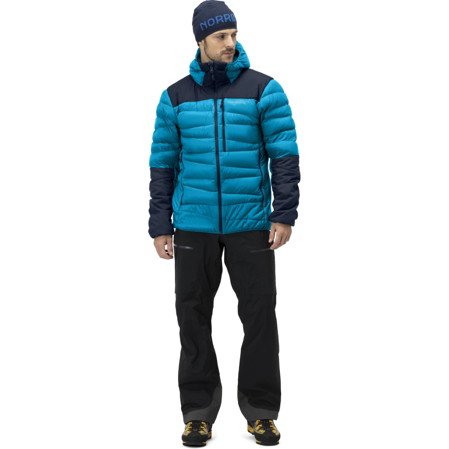 Norrona Giubbotto Uomo - Falketind Down750 Hood - Hawaiian Surf/Indigo Night 6 Norrona Giubbotto Uomo - Falketind Down750 Hood - Hawaiian Surf/Indigo Night - immagine 4