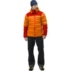 Norrona Giubbotto Uomo - Falketind Down750 Hood - Orange Popsicle/Arednalin -Norrona norrona falketind down750 hood jacket men orange popsicle arednalin 3 1025068