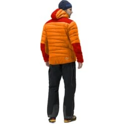 Norrona Giubbotto Uomo - Falketind Down750 Hood - Orange Popsicle/Arednalin -Norrona norrona falketind down750 hood jacket men orange popsicle arednalin 4 1025070