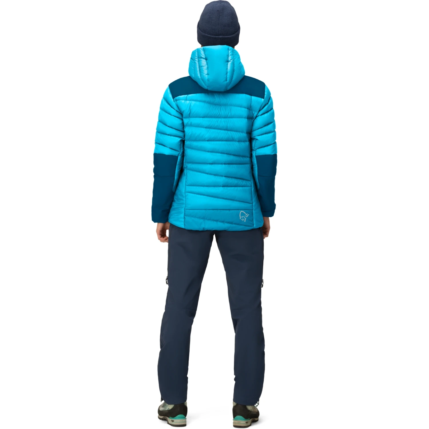 Norrona Giubbotto Donna - Falketind Down750 Hood - Aquarius/Mykonos Blue 7 Norrona Giubbotto Donna - Falketind Down750 Hood - Aquarius/Mykonos Blue - immagine 5