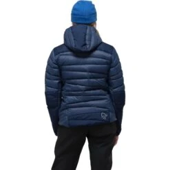 Norrona Giubbotto Donna - Falketind Down750 Hood - Indigo Night -Norrona norrona falketind down750 hood jacket women indigo night 2 1460753