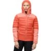 Norrona Giubbotto Donna - Falketind Down750 Hood - Orange Alert/Peach Amber -Norrona norrona falketind down750 hood jacket women orange alert peach amber 1 1460754