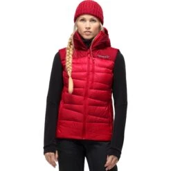Norrona Giubbotto Smanicato Donna - Falketind Down750 - True Red
