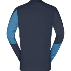 Norrona Maglia A Maniche Lunghe Uomo - Falketind Equaliser Merino Round Neck - Hawaiian Surf/Indigo Night -Norrona norrona falketind equaliser merino round neck men hawaiian surf indigo night 2 1123636