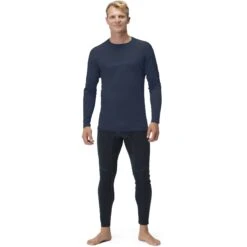Norrona Maglia A Maniche Lunghe Uomo - Falketind Equaliser Merino Round Neck - Indigo Night -Norrona norrona falketind equaliser merino round neck men indigo night 2 1460983