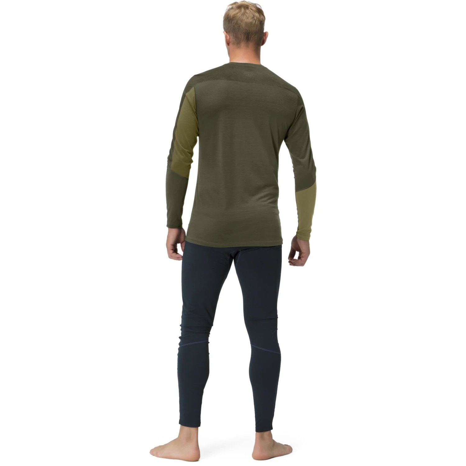 Norrona Maglia A Maniche Lunghe Uomo - Falketind Equaliser Merino Round Neck - Olive Drab/Olive Night 7 Norrona Maglia A Maniche Lunghe Uomo - Falketind Equaliser Merino Round Neck - Olive Drab/Olive Night - immagine 5