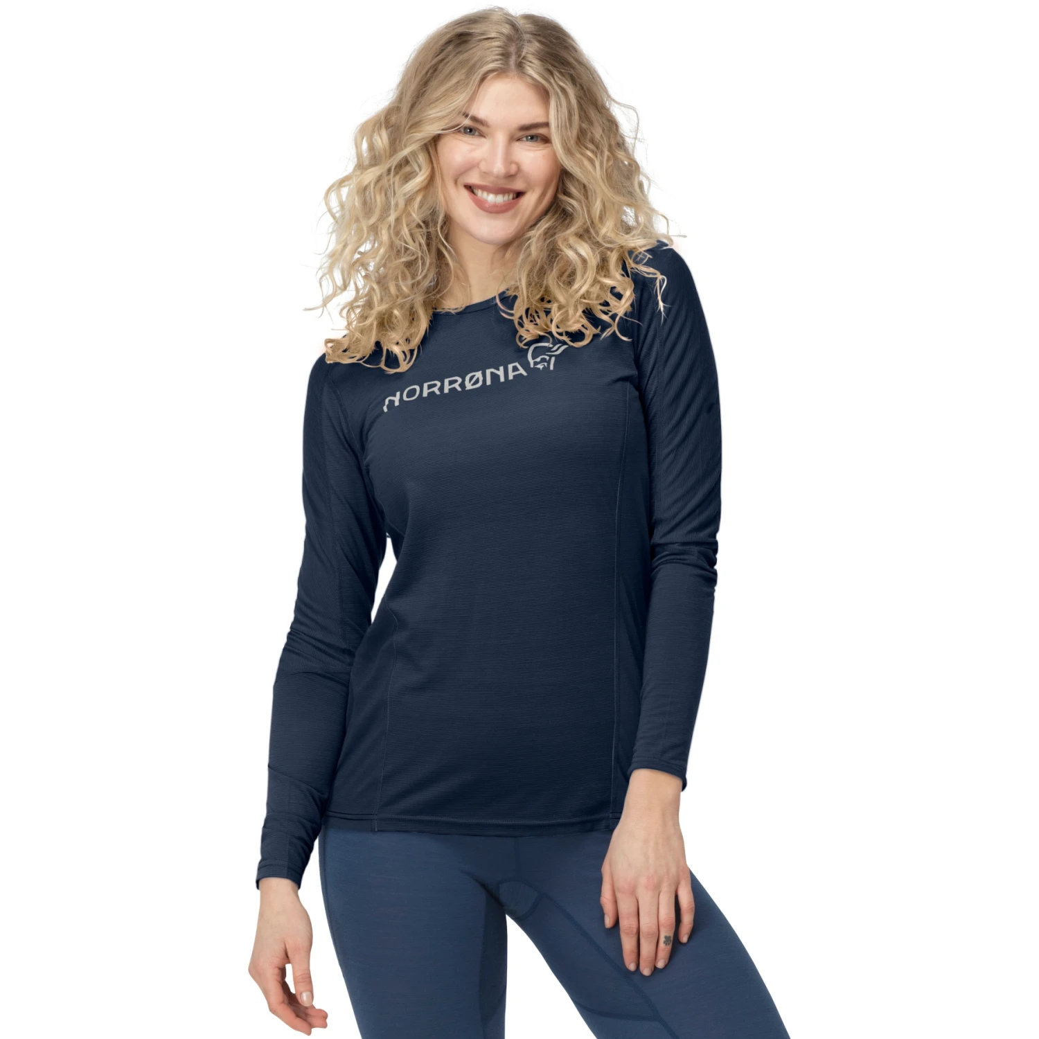 Norrona Maglia A Maniche Lunghe Donna - Falketind Equaliser Merino Round Neck - Indigo Night 3 Norrona Maglia A Maniche Lunghe Donna - Falketind Equaliser Merino Round Neck - Indigo Night