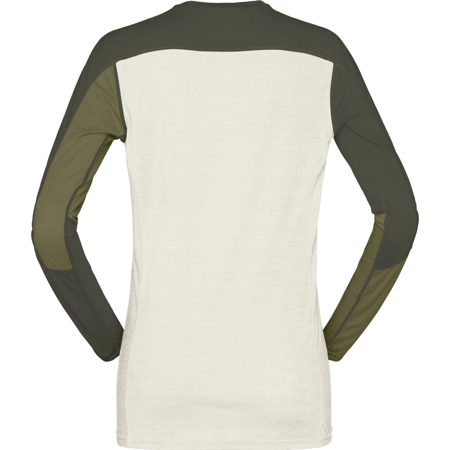 Norrona Maglia A Maniche Lunghe Donna - Falketind Equaliser Merino Round Neck - Olive Drab/Olive Night 5 Norrona Maglia A Maniche Lunghe Donna - Falketind Equaliser Merino Round Neck - Olive Drab/Olive Night - immagine 3