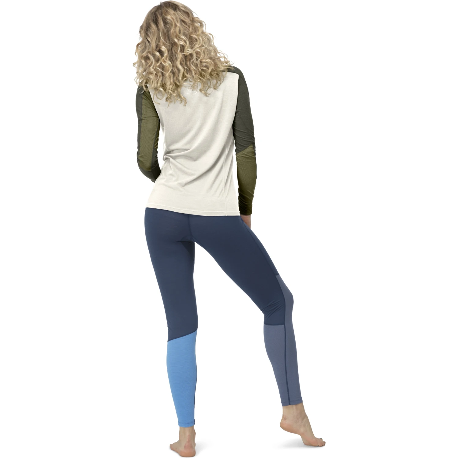 Norrona Maglia A Maniche Lunghe Donna - Falketind Equaliser Merino Round Neck - Olive Drab/Olive Night 7 Norrona Maglia A Maniche Lunghe Donna - Falketind Equaliser Merino Round Neck - Olive Drab/Olive Night - immagine 5