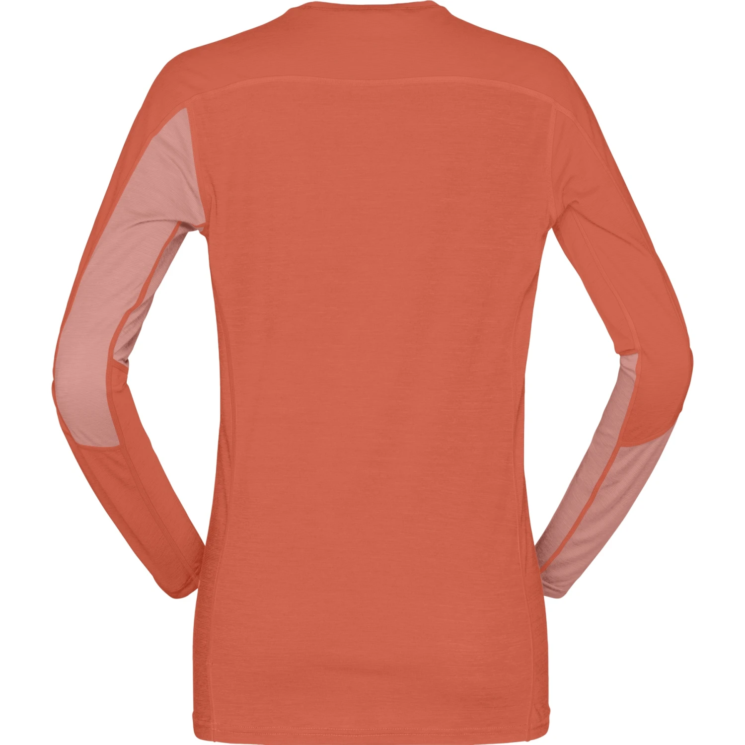 Norrona Maglia A Maniche Lunghe Donna - Falketind Equaliser Merino Round Neck - Peach Amber/Orange Alert 5 Norrona Maglia A Maniche Lunghe Donna - Falketind Equaliser Merino Round Neck - Peach Amber/Orange Alert - immagine 3