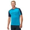 Norrona Maglia Uomo - Falketind Equaliser Merino - Hawaiian Surf/Indigo Night -Norrona norrona falketind equaliser merino t shirt men hawaiian surf indigo night 1 1460898