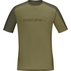 Norrona Maglia Uomo - Falketind Equaliser Merino - Olive Drab/Olive Night -Norrona norrona falketind equaliser merino t shirt men olive drab olive night 1 1341483