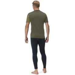 Norrona Maglia Uomo - Falketind Equaliser Merino - Olive Drab/Olive Night -Norrona norrona falketind equaliser merino t shirt men olive drab olive night model 2 1399446