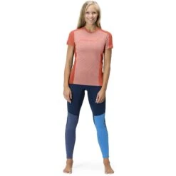 Norrona Maglietta Donna - Falketind Equaliser Merino - Peach Amber/Orange Alert 10 Norrona Maglietta Donna - Falketind Equaliser Merino - Peach Amber/Orange Alert -Norrona norrona falketind equaliser merino t shirt women peach amber orange alert 3 1253642