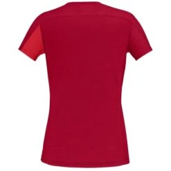 Norrona Maglietta Donna - Falketind Equaliser Merino - True Red/Jester Red -Norrona norrona falketind equaliser merino t shirt women true red jester red 2 1123971