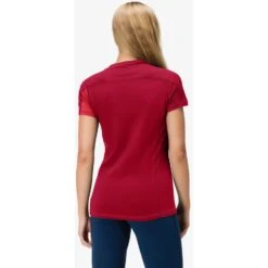 Norrona Maglietta Donna - Falketind Equaliser Merino - True Red/Jester Red -Norrona norrona falketind equaliser merino t shirt women true red jester red 4 1123973
