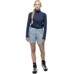 Norrona Pantaloncini Donna - Falketind Flex1 - Blue Fog 10 Norrona Pantaloncini Donna - Falketind Flex1 - Blue Fog -Norrona norrona falketind flex1 shorts women blue fog model 1 1399449