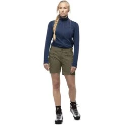 Norrona Pantaloncini Donna - Falketind Flex1 - Olive Night -Norrona norrona falketind flex1 shorts women olive night model 1 1399451